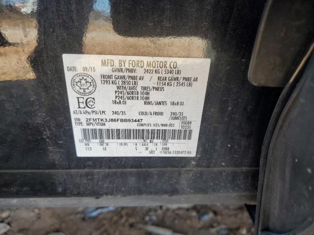 Photo 14 from auction – 2015 FORD EDGE SEL with VIN 2FMTK3J86FBB93447