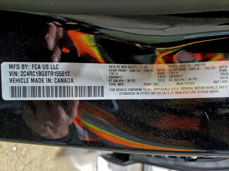 Photo 14 from auction – 2026 CHRYSLER PACIFICA S with VIN 2C4RC1BG0TR155012
