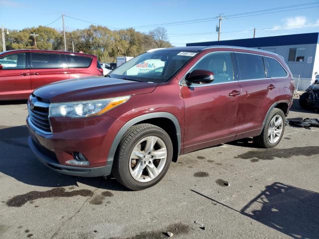 TOYOTA HIGHLANDER 2015 with VIN 5TDDKRFH0FS165453 - Photo from auction