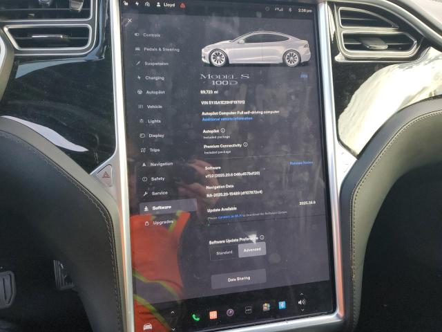 Photo 9 from auction – 2017 TESLA MODEL S with VIN 5YJSA1E29HF197012