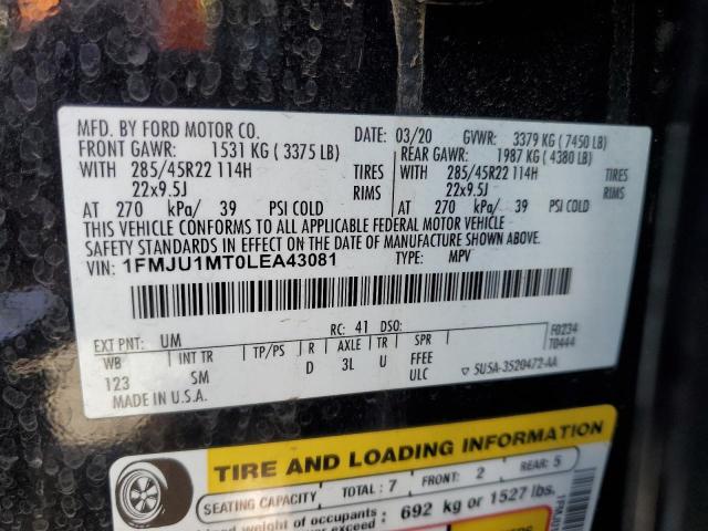 Photo 14 from auction – 2020 FORD EXPEDITION with VIN 1FMJU1MT0LEA43081
