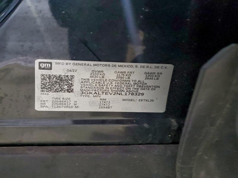 Photo 14 from auction – 2022 GMC TERRAIN SL with VIN 3GKALTEV2NL178329