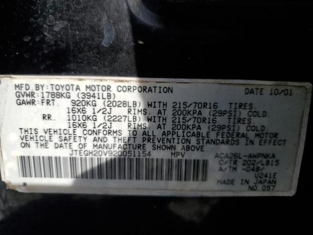 Photo 14 from auction – 2002 TOYOTA RAV4 with VIN JTEGH20V920051154