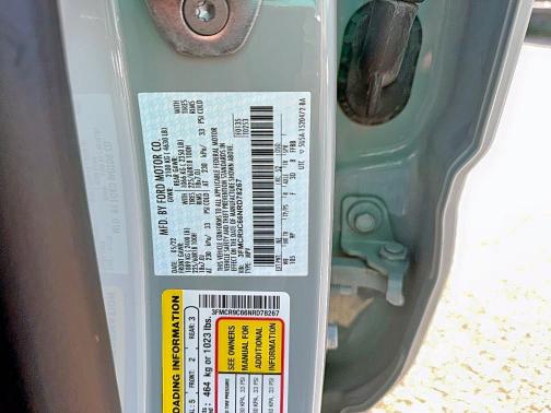Photo 10 from auction – 2022 FORD BRONCO SPO with VIN 3FMCR9C66NRD78267