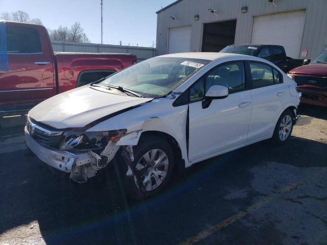 HONDA CIVIC LX 2012 with VIN 19XFB2E50CE034665 - Photo from auction