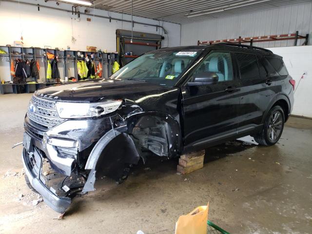 FORD EXPLORER X 2021 with VIN 1FMSK8DH4MGA00612 - Photo from auction
