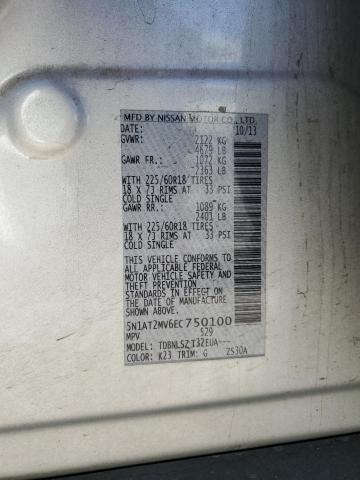 Photo 14 from auction – 2014 NISSAN ROGUE S with VIN 5N1AT2MV6EC750100