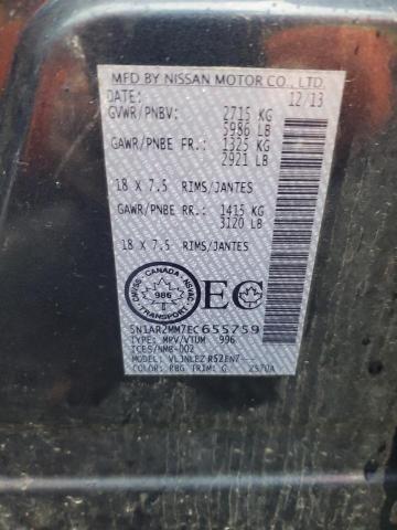 Photo 14 from auction – 2014 NISSAN PATHFINDER with VIN 5N1AR2MM7EC655759