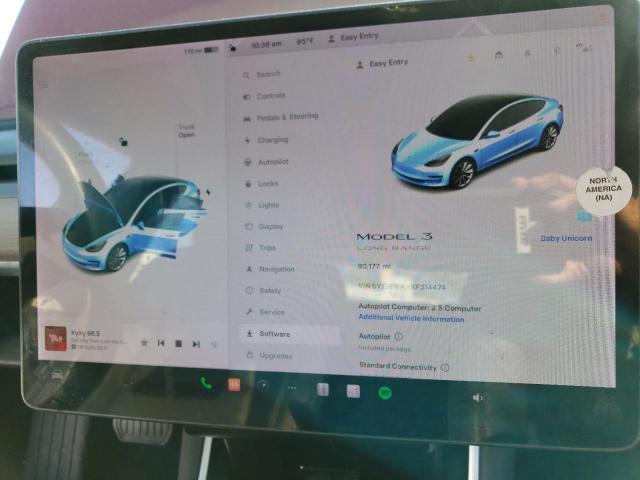 Photo 9 from auction – 2019 TESLA MODEL 3 with VIN 5YJ3E1EAXKF314474