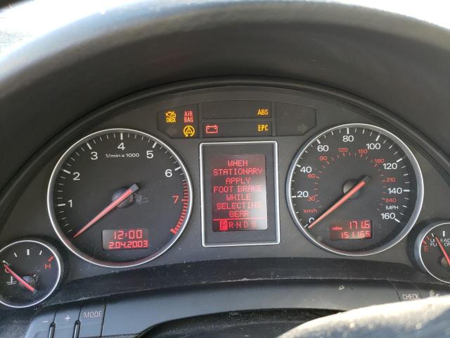 Photo 9 from auction – 2004 AUDI A4 1.8T with VIN WAUJC68E14A068447
