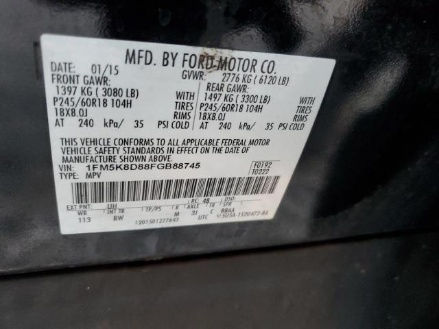 Foto 14 de la subasta – 2015 FORD EXPLORER X con VIN 1FM5K8D88FGB88745