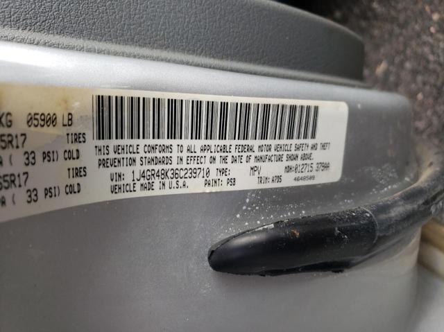 Photo 10 from auction – 2006 JEEP GRAND CHER with VIN 1J4GR48K36C239710