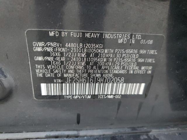 Zdjęcie 14 z aukcji – 2009 SUBARU FORESTER 2 z VIN JF2SH61619H702058