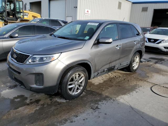 KIA SORENTO LX 2014 with VIN 5XYKT3A64EG498516 - Photo from auction