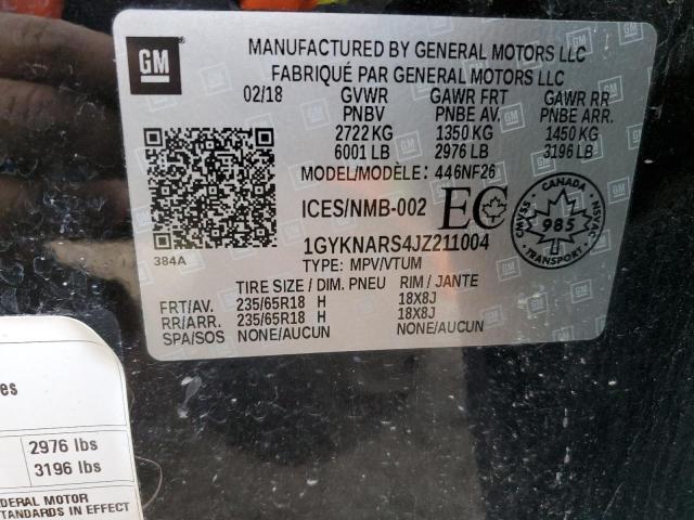 Photo 14 from auction – 2018 CADILLAC XT5 with VIN 1GYKNARS4JZ211004