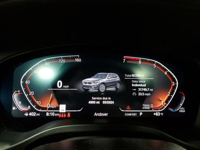 Photo 9 from auction – 2020 BMW X3 XDRIVE3 with VIN 5UXTY5C09L9B03546