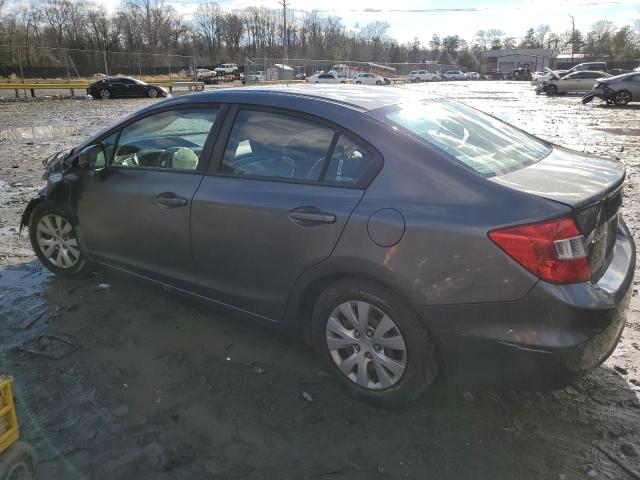 Photo 2 from auction – 2012 HONDA CIVIC LX with VIN 19XFB2F5XCE074783