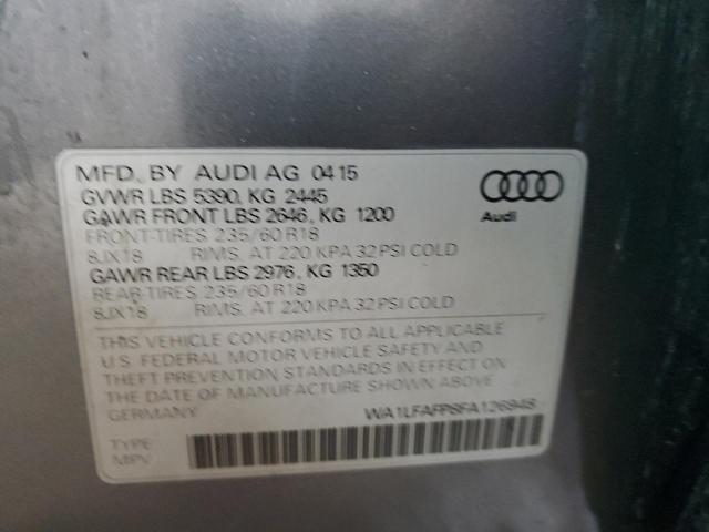 Photo 14 from auction – 2015 AUDI Q5 PREMIUM with VIN WA1LFAFP8FA126948