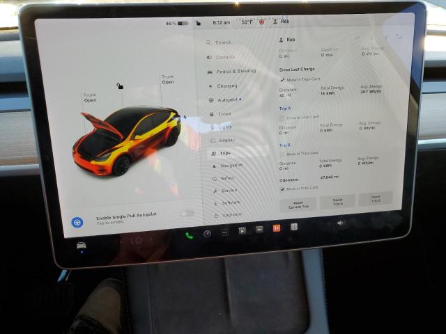 Photo 9 from auction – 2021 TESLA MODEL Y with VIN 5YJYGAEE4MF149267