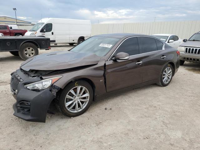 INFINITI Q50 BASE 2014 with VIN JN1BV7AP2EM689170 - Photo from auction