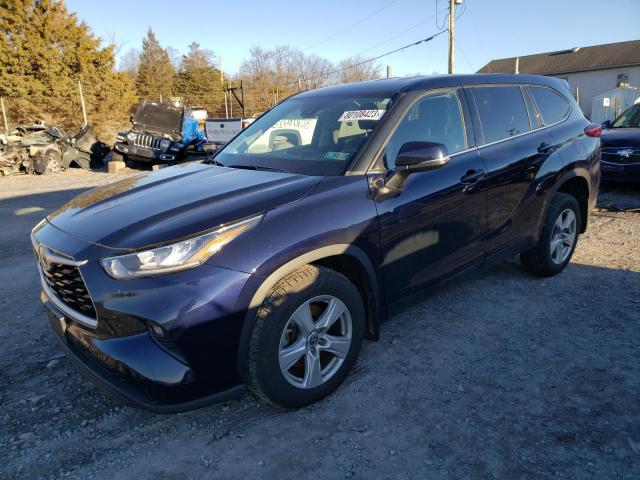 TOYOTA HIGHLANDER 2020 with VIN 5TDBZRBH5LS011180 - Photo from auction