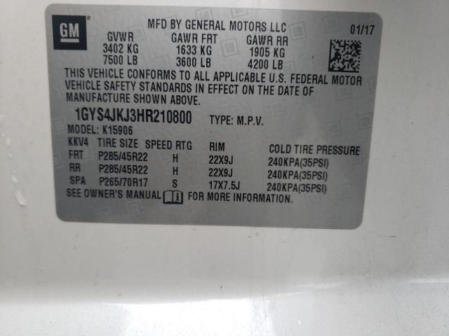 Photo 14 from auction – 2017 CADILLAC ESCALADE E with VIN 1GYS4JKJ3HR210800