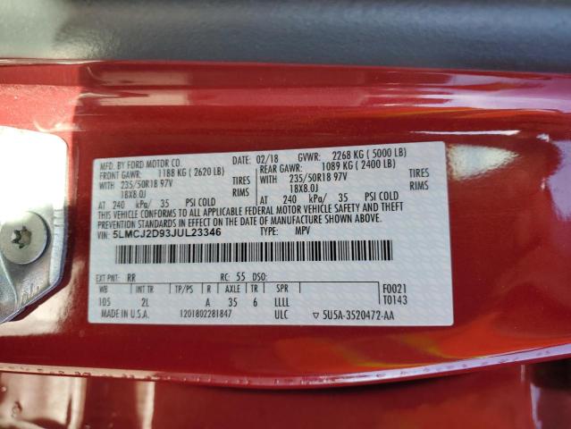 Photo 14 from auction – 2018 LINCOLN MKC SELECT with VIN 5LMCJ2D93JUL23346