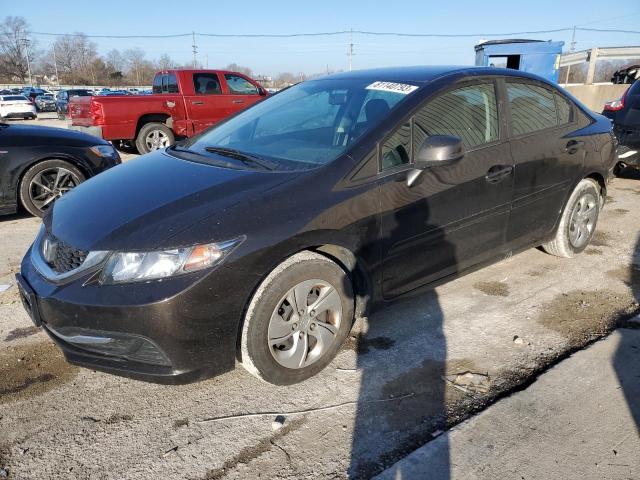HONDA CIVIC LX 2013 with VIN 2HGFB2F56DH583681 - Photo from auction