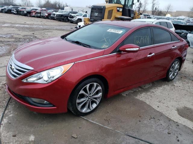 HYUNDAI SONATA SE 2014 with VIN 5NPEC4AC3EH840510 - Photo from auction