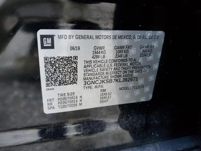 Photo 14 from auction – 2019 CHEVROLET TRAX LS with VIN 3GNCJKSB7KL392671