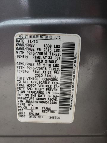 Photo 14 from auction – 2013 NISSAN ROGUE S with VIN JN8AS5MT6DW042986