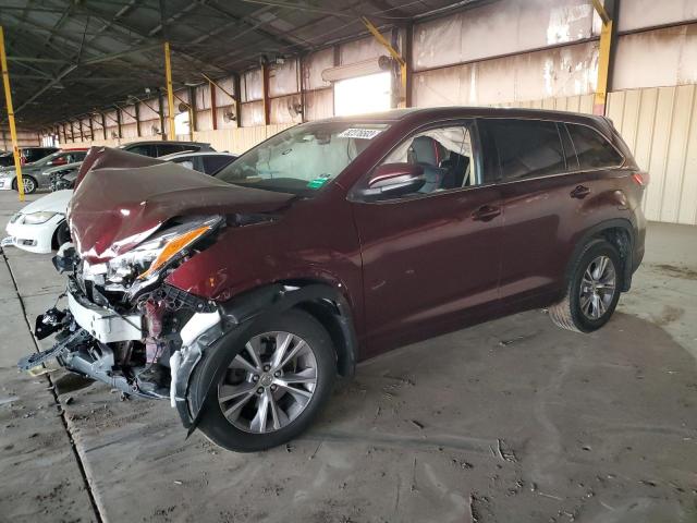 TOYOTA HIGHLANDER 2014 with VIN 5TDBKRFH2ES039259 - Photo from auction