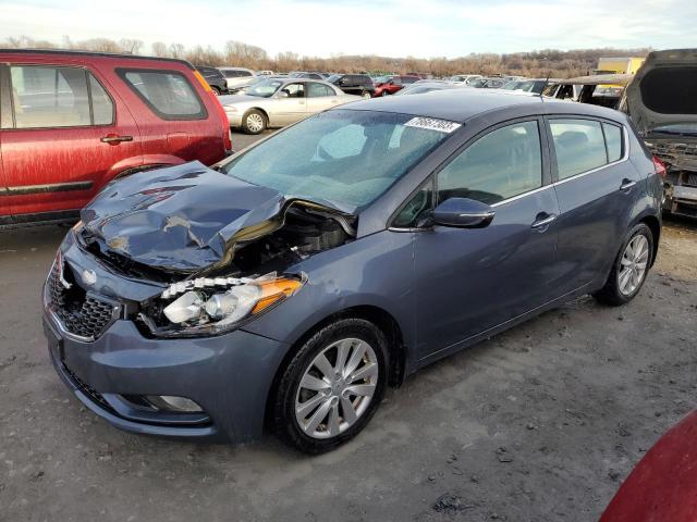 KIA FORTE EX 2014 with VIN KNAFX5A83E5166589 - Photo from auction