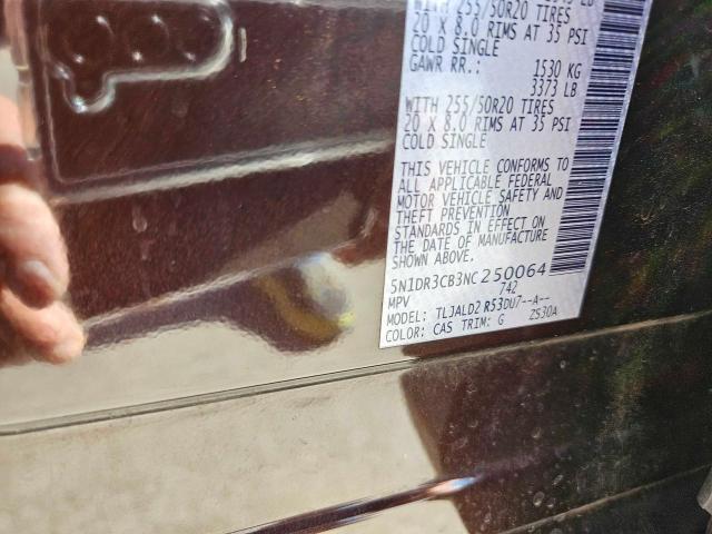 Photo 10 from auction – 2022 NISSAN PATHFINDER with VIN 5N1DR3CB3NC250064