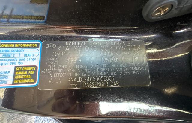 Photo 10 from auction – 2005 KIA AMANTI with VIN KNALD124055055806