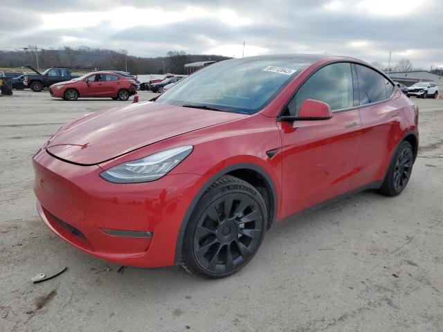 TESLA MODEL Y 2021 with VIN 5YJYGDEE1MF180672 - Photo from auction
