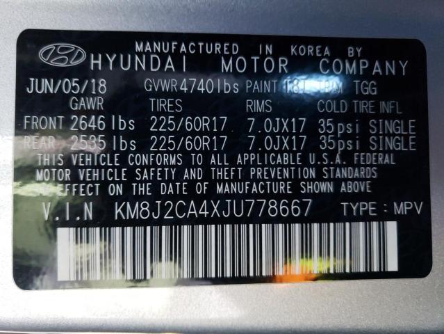 Photo 14 from auction – 2018 HYUNDAI TUCSON SE with VIN KM8J2CA4XJU778667