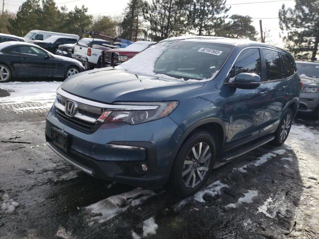 HONDA PILOT EX 2020 with VIN 5FNYF6H35LB032175 - Photo from auction