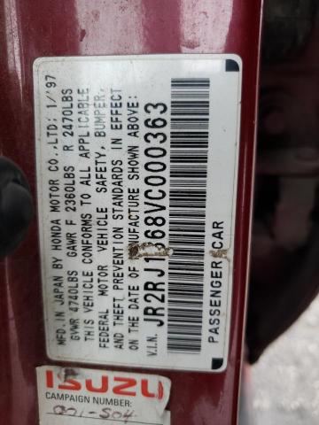 Photo 14 from auction – 1997 ISUZU OASIS S with VIN JR2RJ1868VC000363