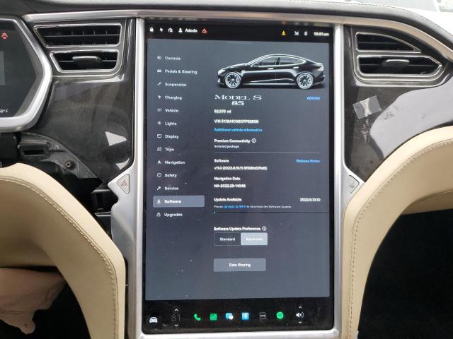 Photo 9 from auction – 2012 TESLA MODEL S with VIN 5YJSA1CN8CFP02656