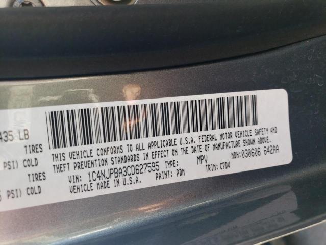 Photo 14 from auction – 2012 JEEP PATRIOT SP with VIN 1C4NJPBA3CD627595