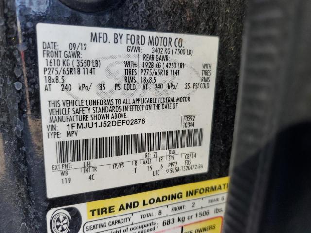 Photo 14 from auction – 2013 FORD EXPEDITION with VIN 1FMJU1J52DEF02876