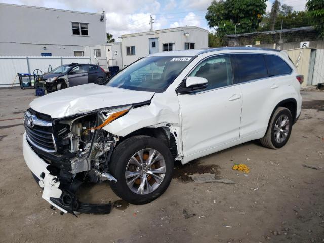 TOYOTA HIGHLANDER 2015 with VIN 5TDKKRFH6FS061413 - Photo from auction