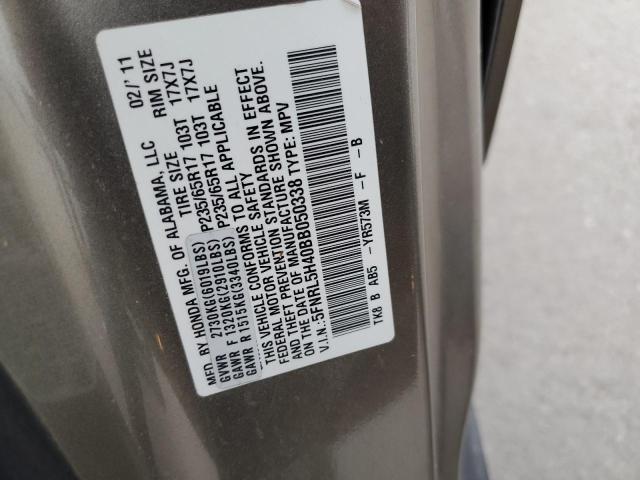 Photo 14 from auction – 2011 HONDA ODYSSEY EX with VIN 5FNRL5H40BB050338