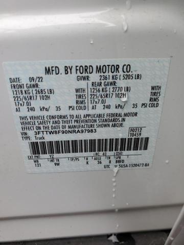 Photo 14 from auction – 2022 FORD MAVERICK X with VIN 3FTTW8F90NRA97983