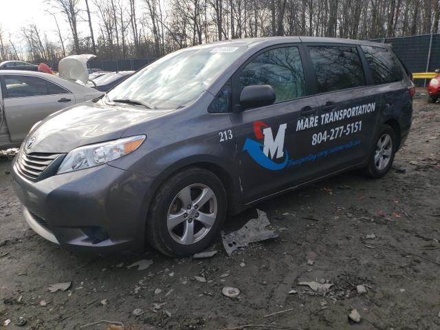 TOYOTA SIENNA 2017 with VIN 5TDZZ3DC5HS844160 - Photo from auction