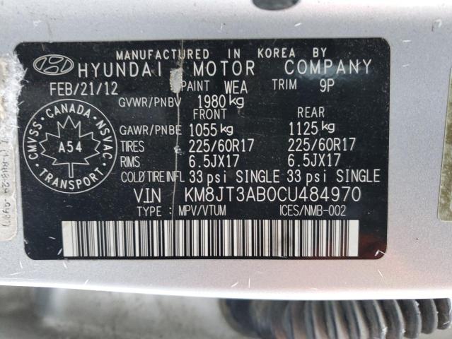 Photo 14 from auction – 2012 HYUNDAI TUCSON GL with VIN KM8JT3AB0CU484970