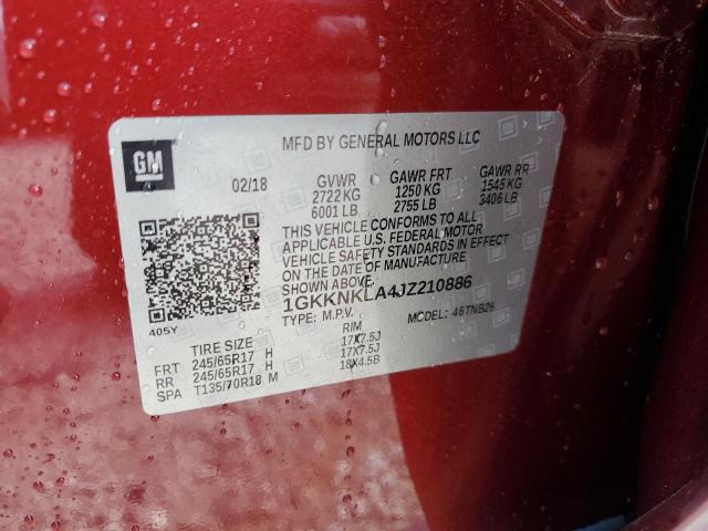 Photo 14 from auction – 2018 GMC ACADIA SLE with VIN 1GKKNKLA4JZ210886