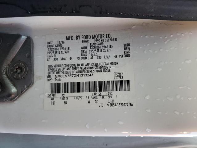 Photo 14 from auction – 2017 FORD TRANSIT CO with VIN NM0LS7E7XH1313243