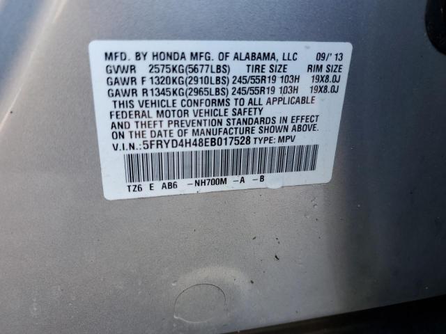 Photo 14 from auction – 2014 ACURA MDX TECHNO with VIN 5FRYD4H48EB017528